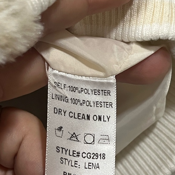 New - Buddy Love Cream Fleece Jacket - Picture 7 of 7